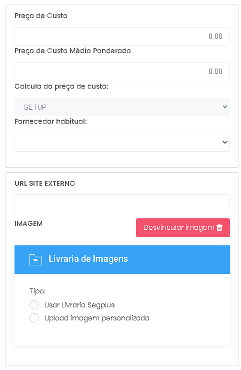 Preço de custo