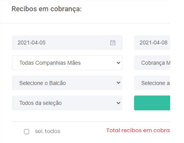 recibos cobrança