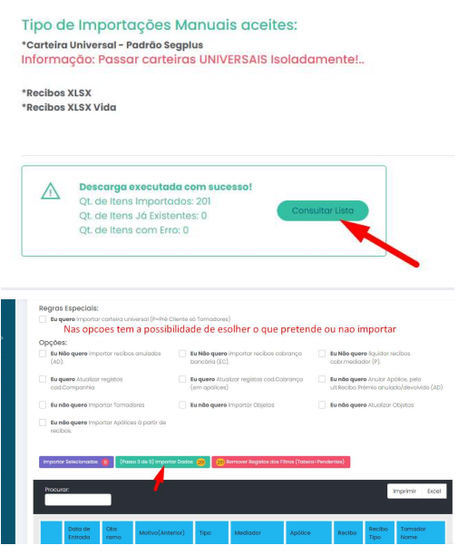 tipos importações